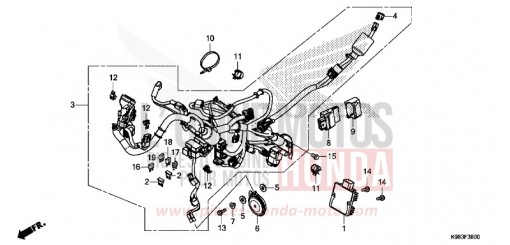 WIRE HARNESS CBF125NAJ de 2018